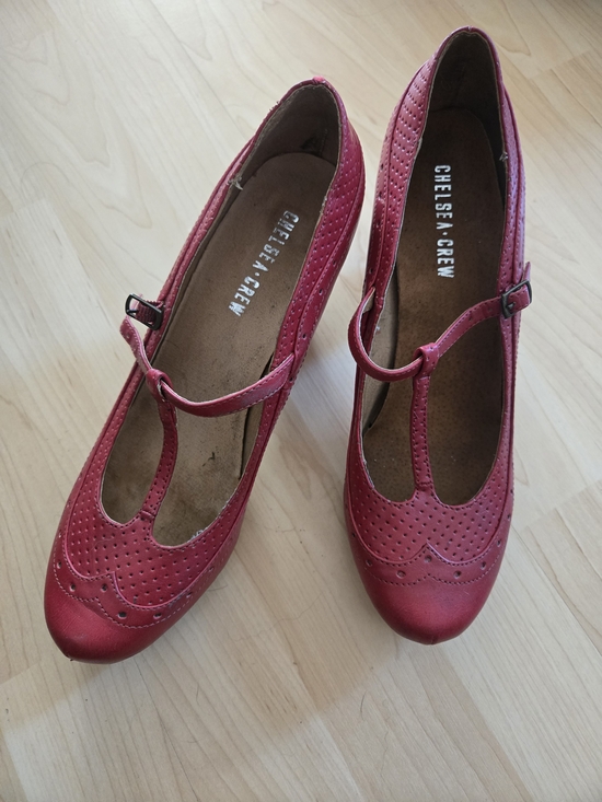 chelsea crew Shoes - Chelsea Crew Women's Red Mary Jane Heels